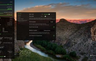 sys Dash skin for Rainmeter with cpu ram stat and network meter