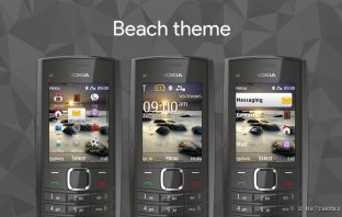 Beach theme Nokia X2-00 6303i Classic