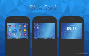 blue sonic theme asha 320x240