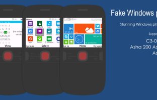 Fake windows phone theme C3-00 X2-01 Asha 201 200 320x240 s406th