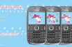 Hello Kitty Blue theme Asha 205 210 200 201 302 Nokia C3-00 X2-01