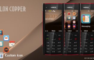 Flow copper theme Nokia X2-00 240x320 s40