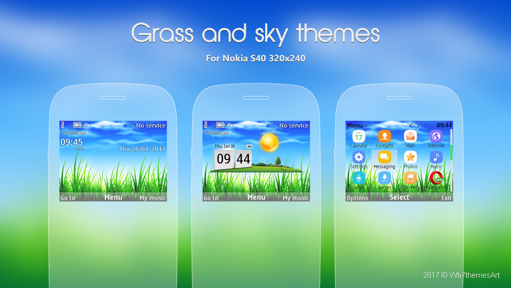 nokia grass and sky wallpaper