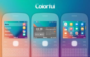 Colorful widget theme X2-01 C3-00 Asha 210 s40 320x240