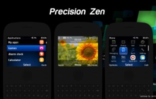BlackBerry Curve 8520 Precision zen style theme C3-00 X2-01 Asha 210